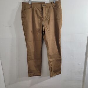 CJ Banks Women's Tan Chinos